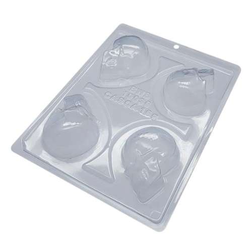 Medium 3D Skull Chocolate Mould - 3 piece